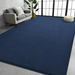Large Area Rugs for Living Room Bedroom, 4x6 Feet Burgundy Red Rug, Minimalist Modern Shag Rug, Soft Thick Memory