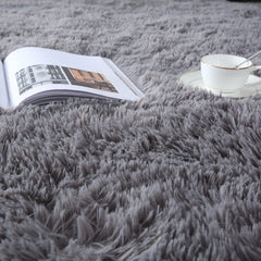 7X10 Area Rugs For Living Room: Grey Area Rug 7 X 10 Carpets For Living Room - Shag Area Rug Modern Indoor Soft Shaggy Fuzzy