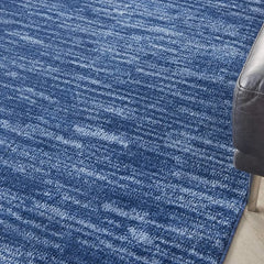 Essentials 4' x 6' Navy Blue Fabric Outdoor Area Rug (4' x 6')