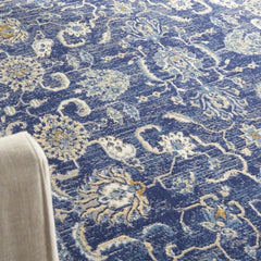 Traditional Persian Navy 3'9" x 5'9" Area Rug, (4' x 6'), At Home In Any Decor