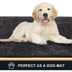 Dirt Trapper Door Mat 31.5" X 70", Non-Slip Machine Washable Entry Rug, Shoe Scraper, Dog Doormat, Super Absorbent Welcome