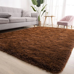 Super Soft Shaggy Rug Fluffy Bedroom Carpets, 5x8 Feet Grass Green, Modern Indoor Fuzzy Plush Area Rugs for