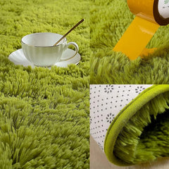 Super Soft Shaggy Rug Fluffy Bedroom Carpets, 5x8 Feet Grass Green, Modern Indoor Fuzzy Plush Area Rugs for