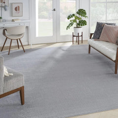 Essentials 4' x 6' Navy Blue Fabric Outdoor Area Rug (4' x 6')