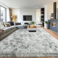 8x10 Rug for Living Room, Fuzzy Plush Large Area Rug, Fluffy Modern Shag Non Slip Soft Furry Carpet for Bedroom Kids Room