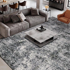 Area Rug Living Room Rugs - 9x12 Large Soft Indoor Neutral Modern Abstract Low Pile Washable Rug Carpet for Bedroom Dining