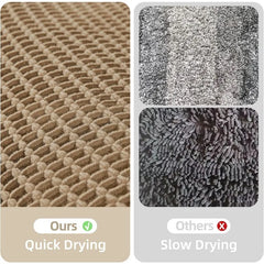 Waffle Runner Rug Bathroom, Long Boho Bathroom Rugs Non Slip Washable Super Absorbent Quick Dry Farmhouse Bathroom Decor