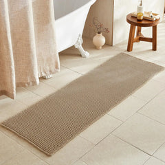 Waffle Runner Rug Bathroom, Long Boho Bathroom Rugs Non Slip Washable Super Absorbent Quick Dry Farmhouse Bathroom Decor