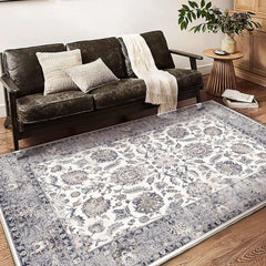 6x9 Washable Rug  Vintage Rug Traditional Floor Cover Thin Rug Retro Kitchen Indoor Distressed Non Slip Carpet