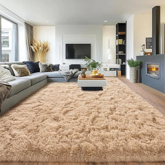 8x10 Rug for Living Room, Fuzzy Plush Large Area Rug, Fluffy Modern Shag Non Slip Soft Furry Carpet for Bedroom Kids Room