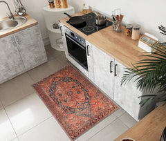 2x3 Rug - Machine Washable Entry Rug with Non-Slip Backing, Ideal for Enteryway, Kitchen, Bathroom,