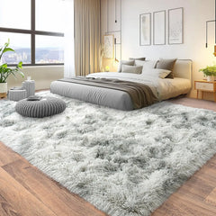 8x10 Rug for Living Room, Fuzzy Plush Large Area Rug, Fluffy Modern Shag Non Slip Soft Furry Carpet for Bedroom Kids Room