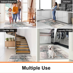 Doormat, Faux Wool, Absorbent Front Indoor Doormat, 36 X 60 Inches