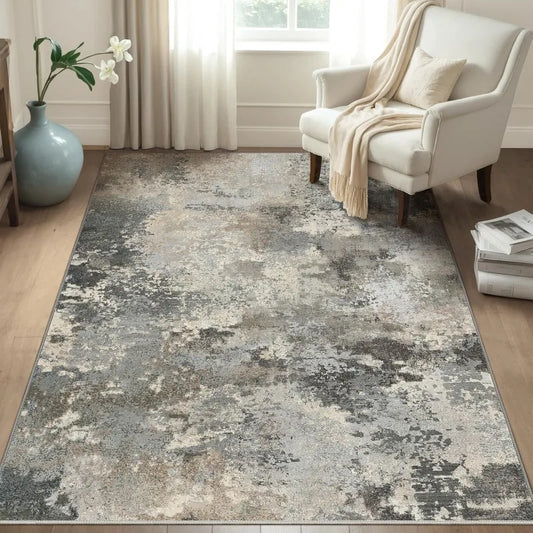 Area Rugs 5x7 Machine Washable Area Rug for Bedroom Living Room Dining Room, Large Modern Abstract Soft Rugs