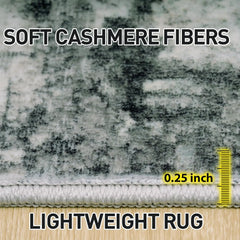 8x10 Area Rugs Washable Rug: Large Modern Abstract Living Room Rug Soft Anti-Skid Thin Carpet Indoor Floor Non-Shedding