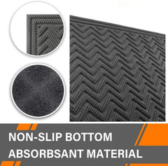 Door Mat Outdoor, Welcome Mats Outside, Large Front Door Mats, Doormat Indoor Entrance, Outdoor Mat, Anti-Slip Rubber Door