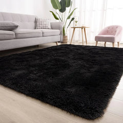 Super Soft Shaggy Rug Fluffy Bedroom Carpets, 5x8 Feet Grass Green, Modern Indoor Fuzzy Plush Area Rugs for
