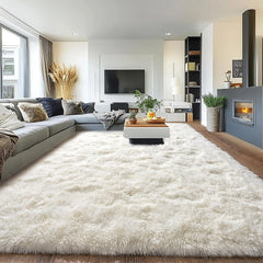 8x10 Rug for Living Room, Fuzzy Plush Large Area Rug, Fluffy Modern Shag Non Slip Soft Furry Carpet for Bedroom Kids Room
