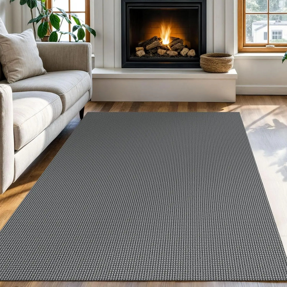 Boho Rugs for Entryway Rugs 4x6 ft Washable Area Rugs Rubber Backed Living Room