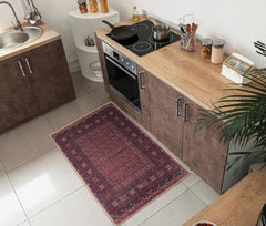 2x3 Rug - Machine Washable Entry Rug with Non-Slip Backing, Ideal for Enteryway, Kitchen, Bathroom,