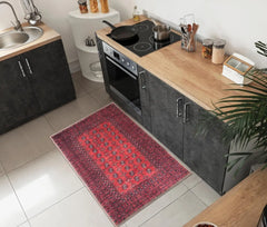 2x3 Rug - Machine Washable Entry Rug with Non-Slip Backing, Ideal for Enteryway, Kitchen, Bathroom,