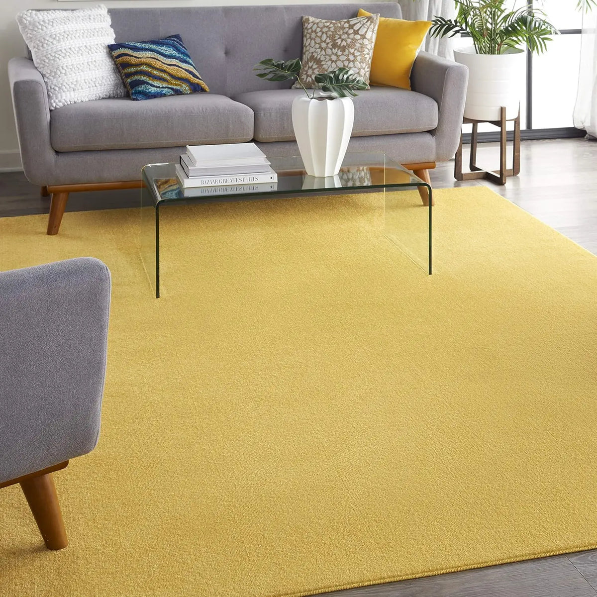 Essentials 4' x 6' Navy Blue Fabric Outdoor Area Rug (4' x 6')