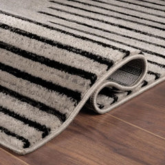 Bohemian Stripe Stain Resistant High Traffic Living Room Kitchen Bedroom Dining Home Office Round Rug 6' 6"